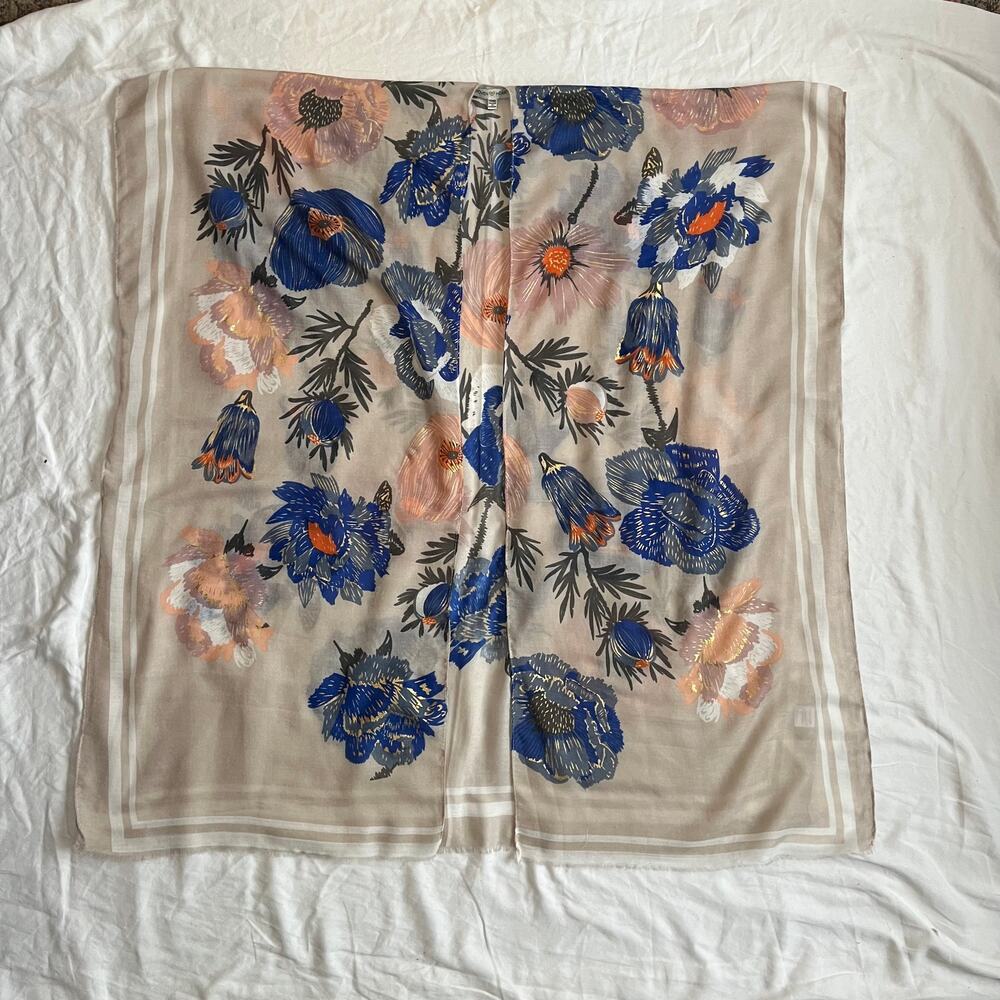 Woven Heart Floral Boho Kimono Swim Cover Up One Size